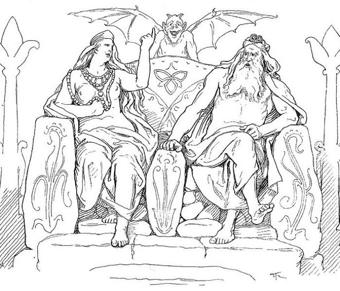 800px-Frigg_and_Odin_in_Grímnismál_by_Frølich